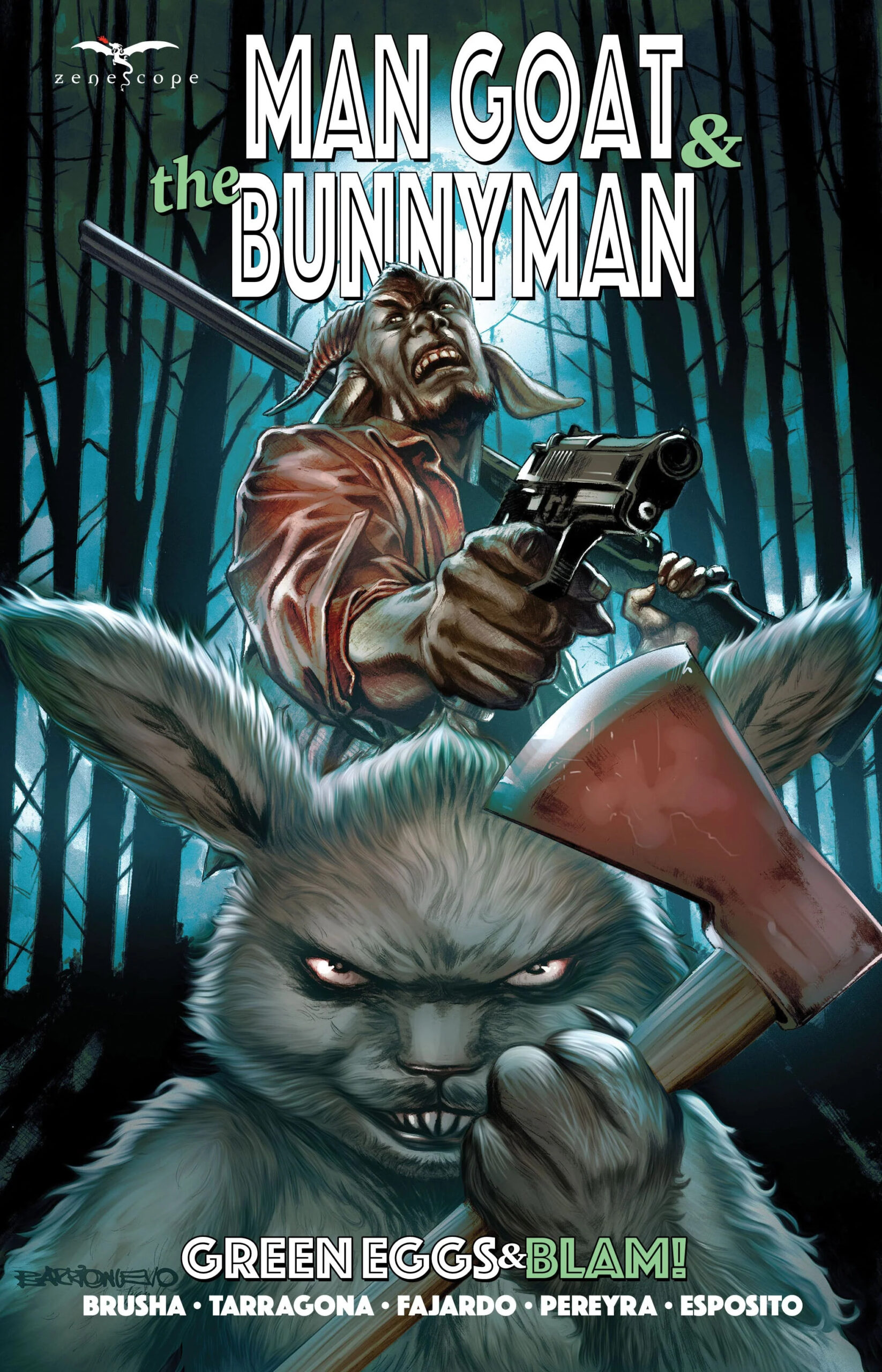 Man Goat & the Bunnyman: Green Eggs & Blam!